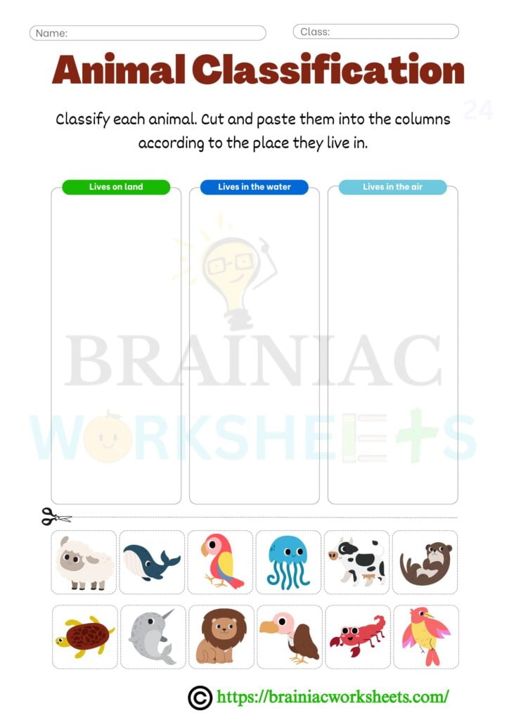 ukg science worksheet