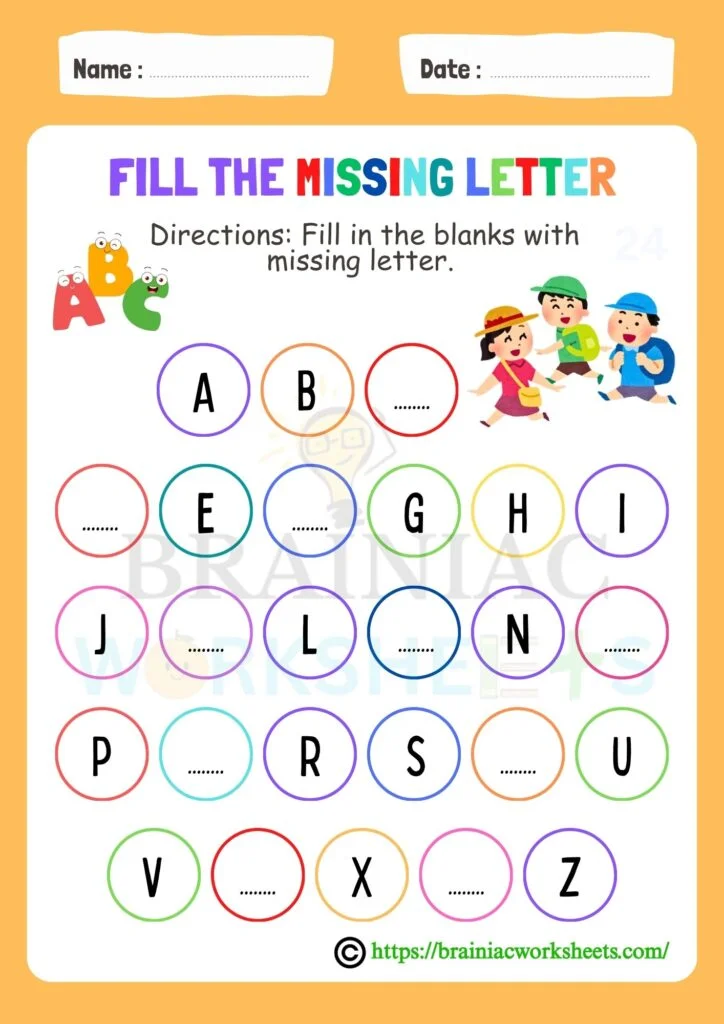 lkg english worksheet