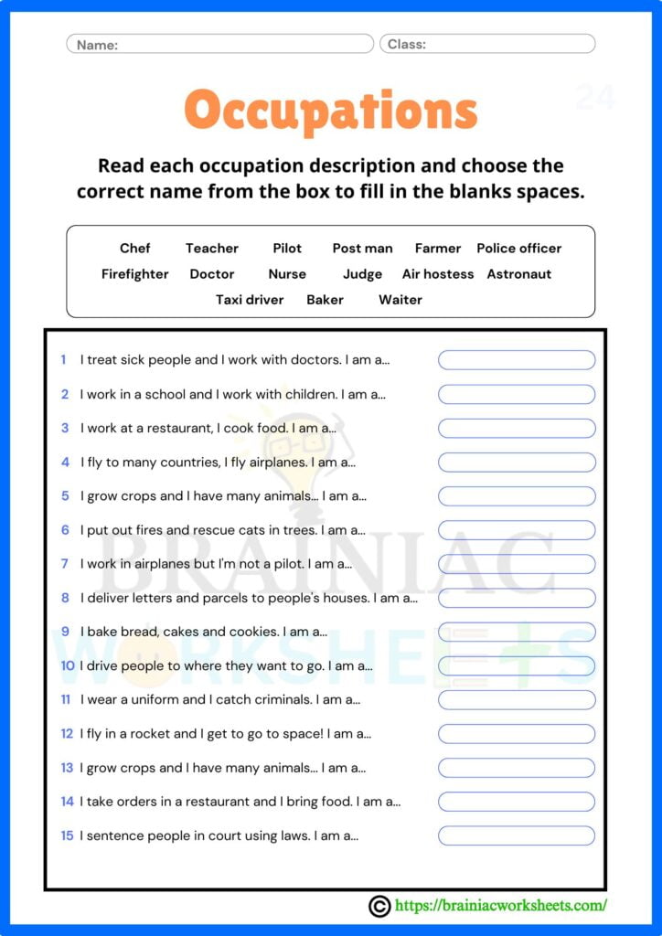class 2 gk worksheet