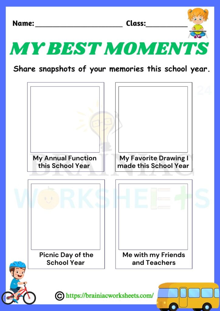 class 1 worksheet