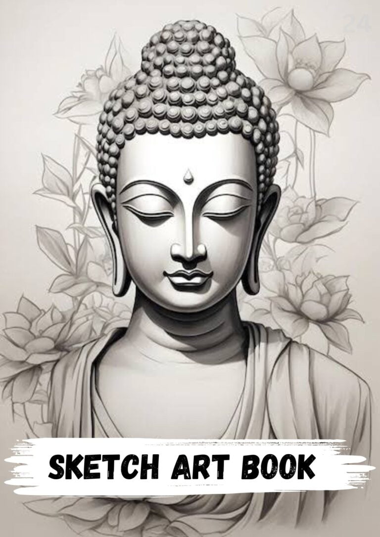 creative buddha sketch art