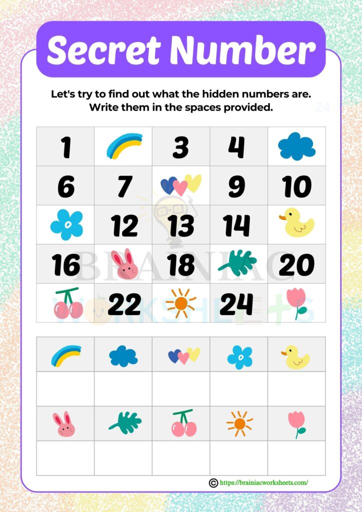 lkg maths worksheet