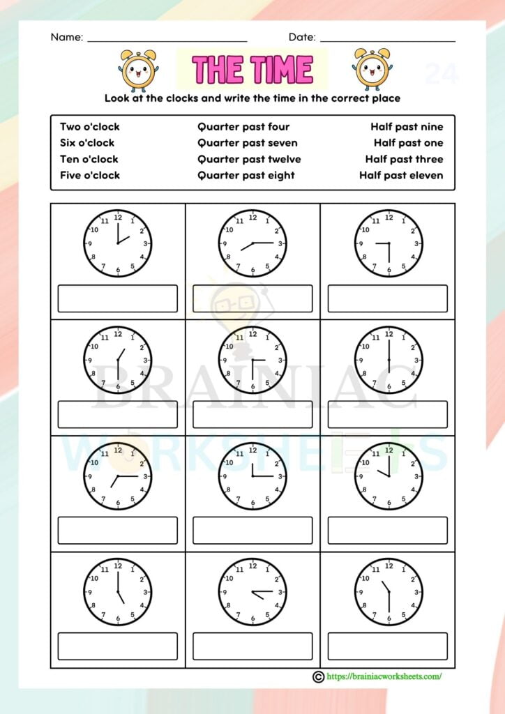 maths worksheet for class 3
