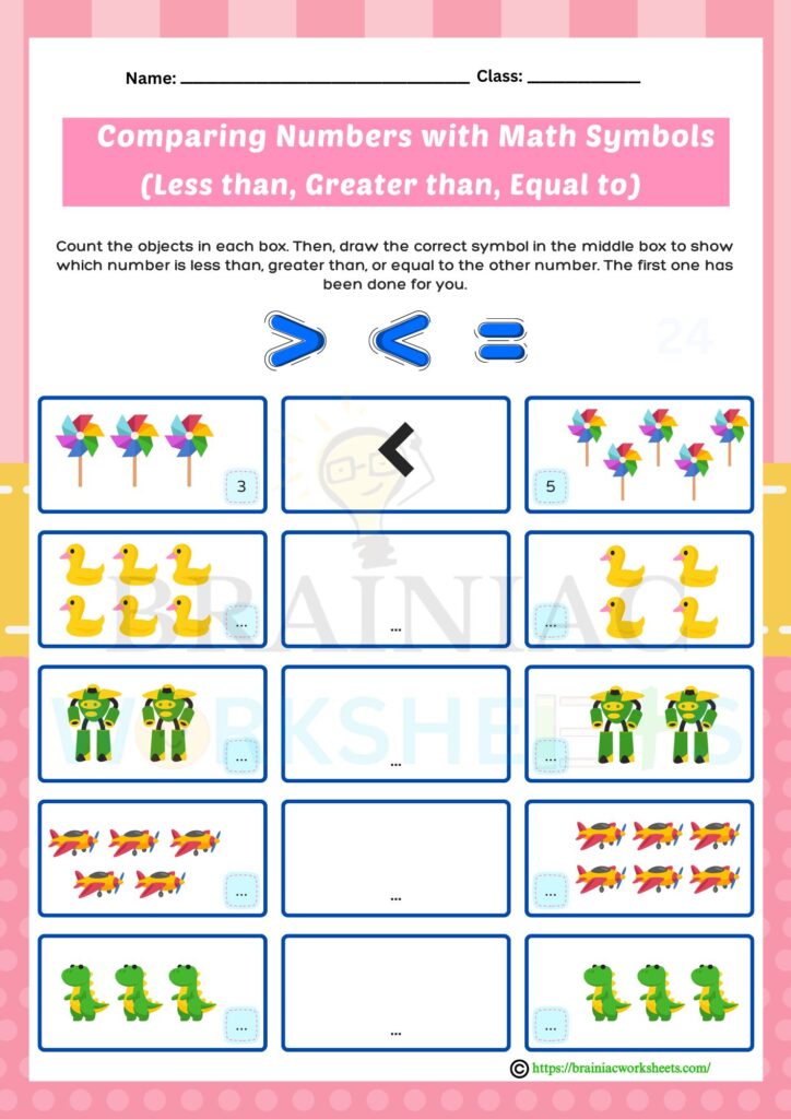 ukg maths worksheet