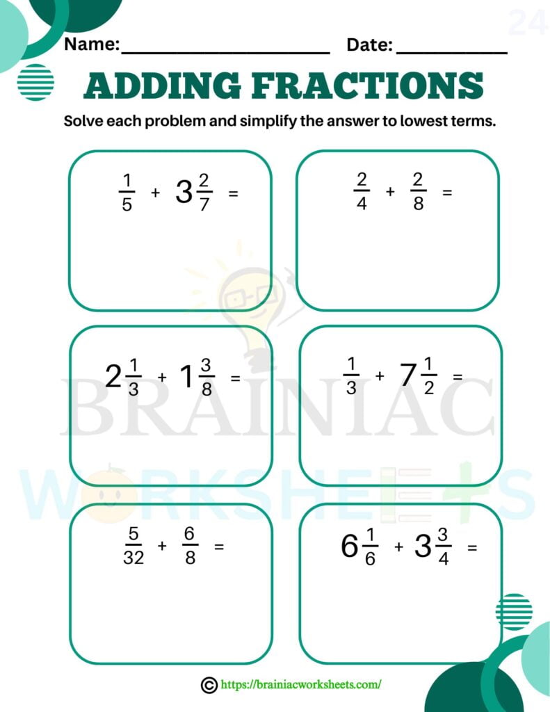 maths worksheet for class 5