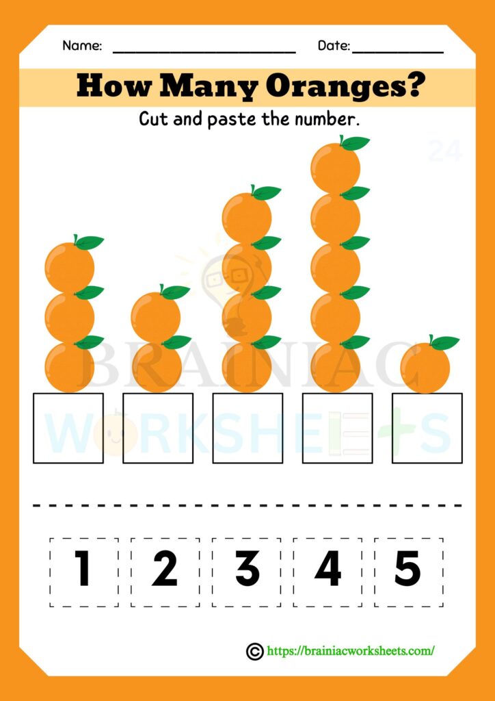 lkg maths worksheet