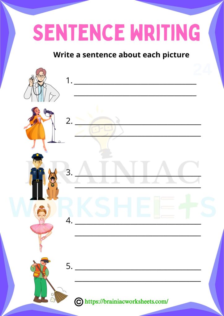 english worksheet for class 1