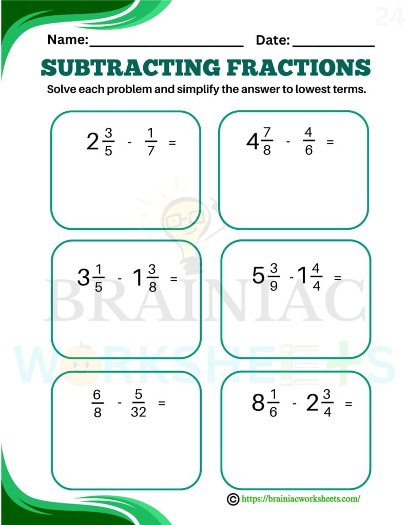 maths worksheet for class 5