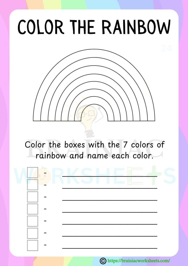 ukg drawing worksheet