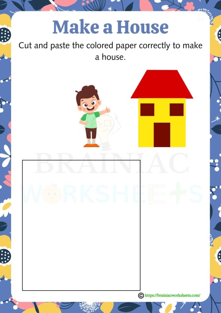 drawing worksheet for class 1