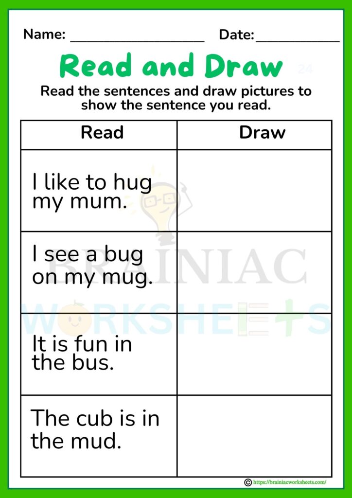 english worksheet for class 3
