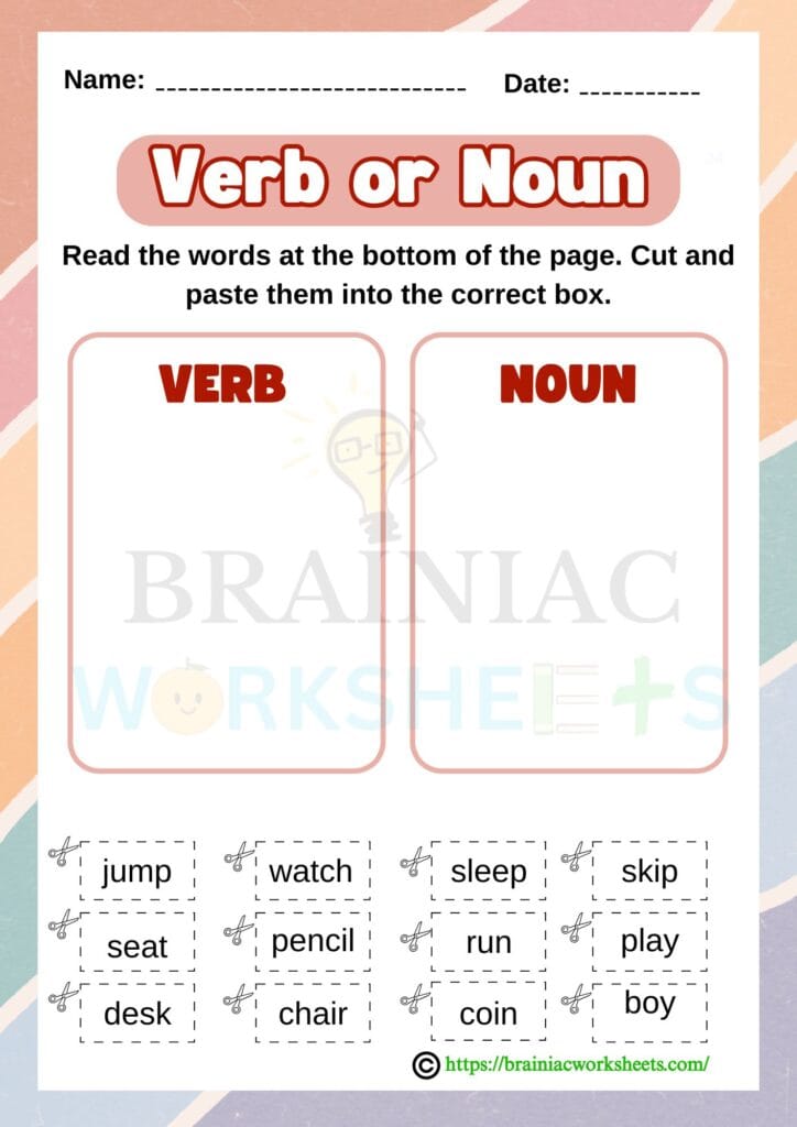 english worksheet for class 4