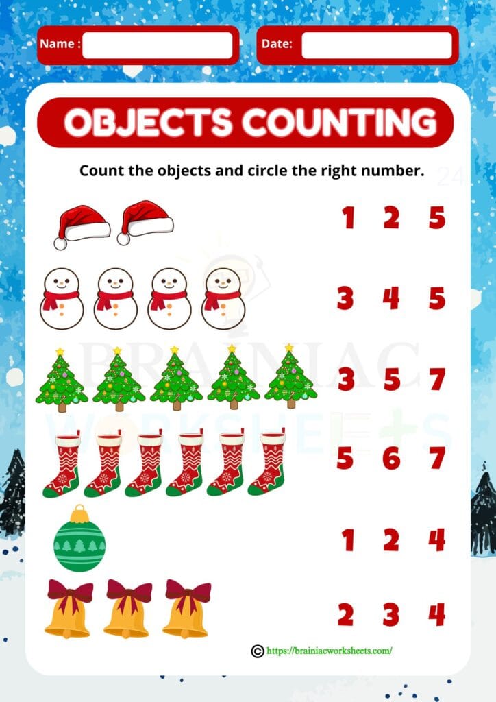 lkg maths worksheet