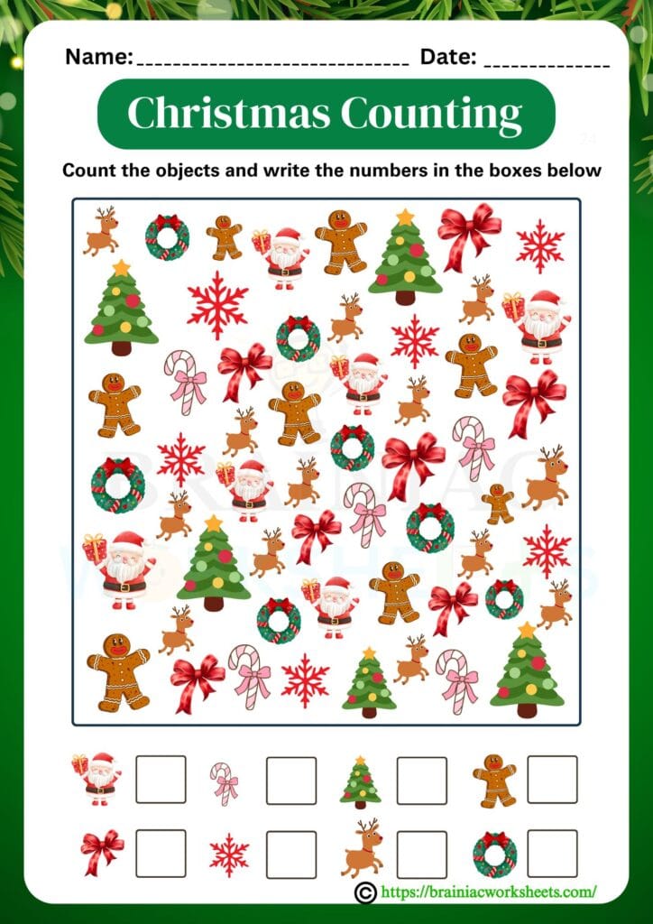 ukg maths worksheet