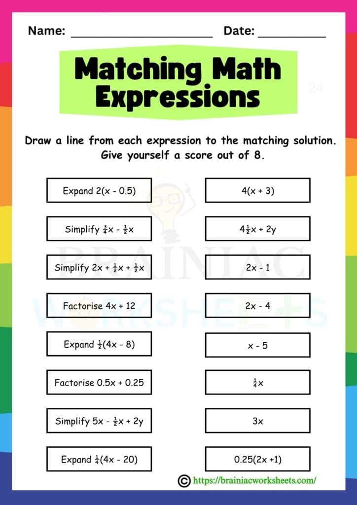 maths worksheet for class 5