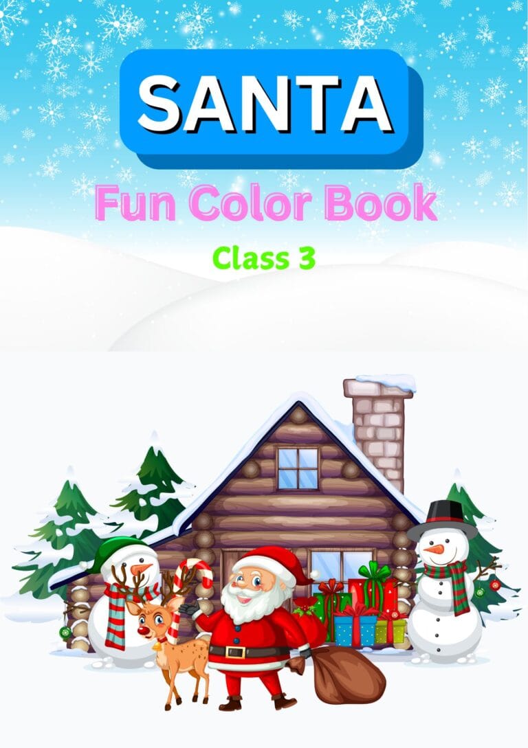 christmas drawing book for class 3