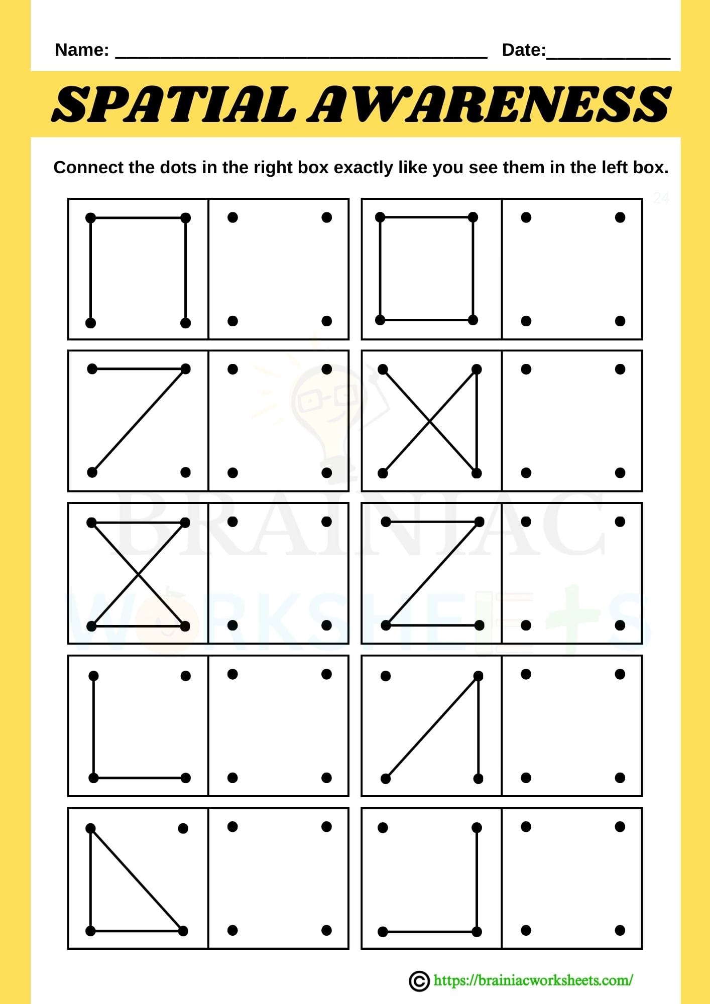 Spatial Awareness IQ Maths Worksheet For Class 1 Brainiac Worksheets