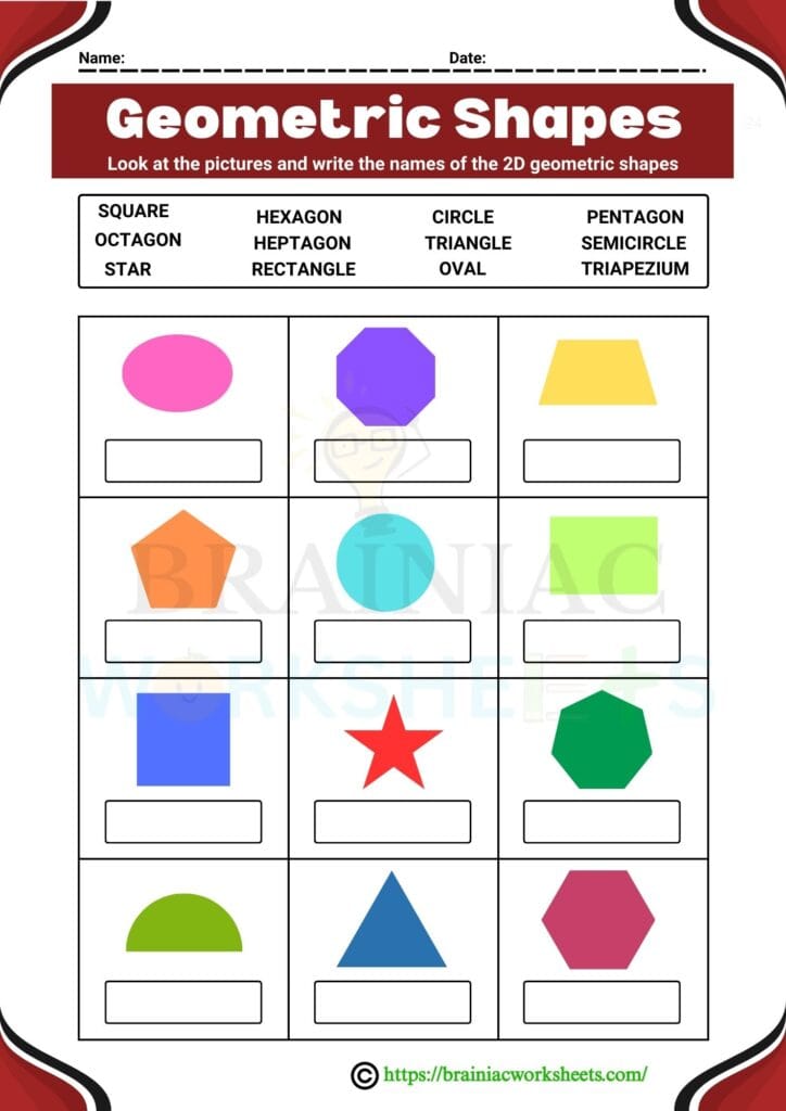 maths worksheet for class 1