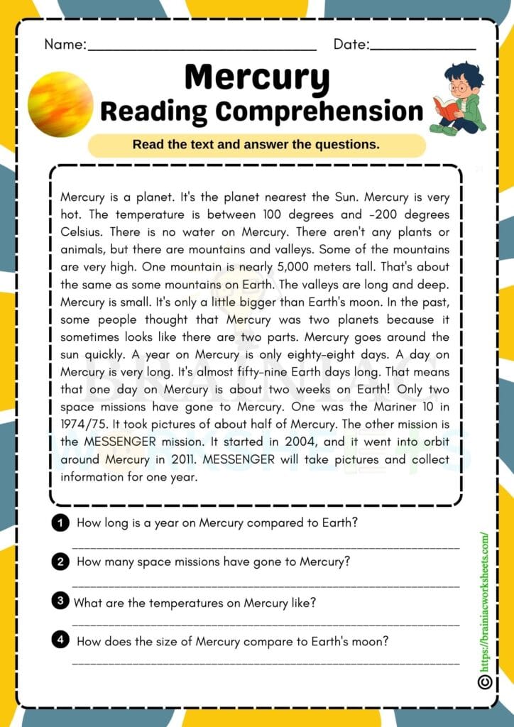 english worksheet for class 5