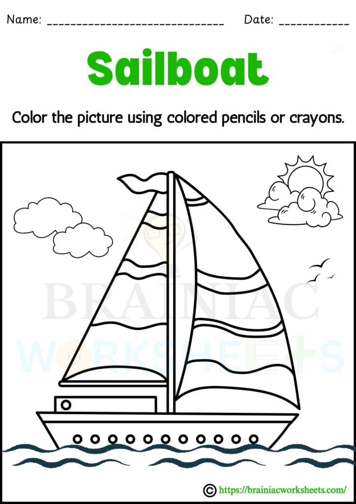 drawing worksheet for class 1