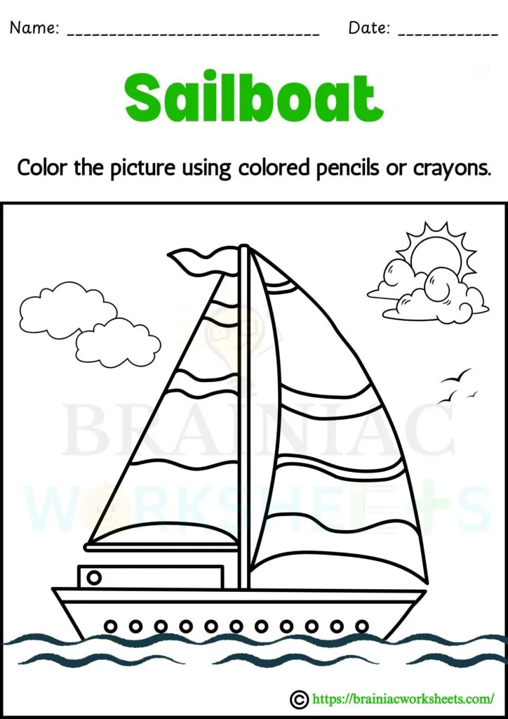drawing worksheet for class 1