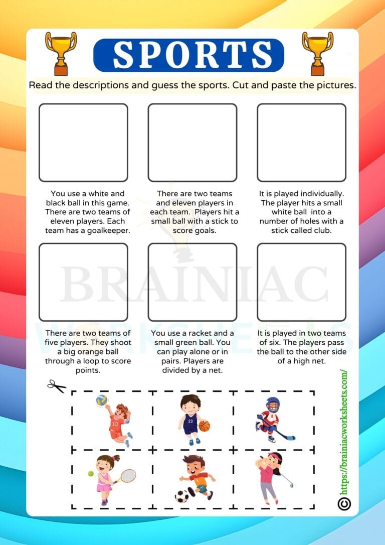 gk worksheet for class 5