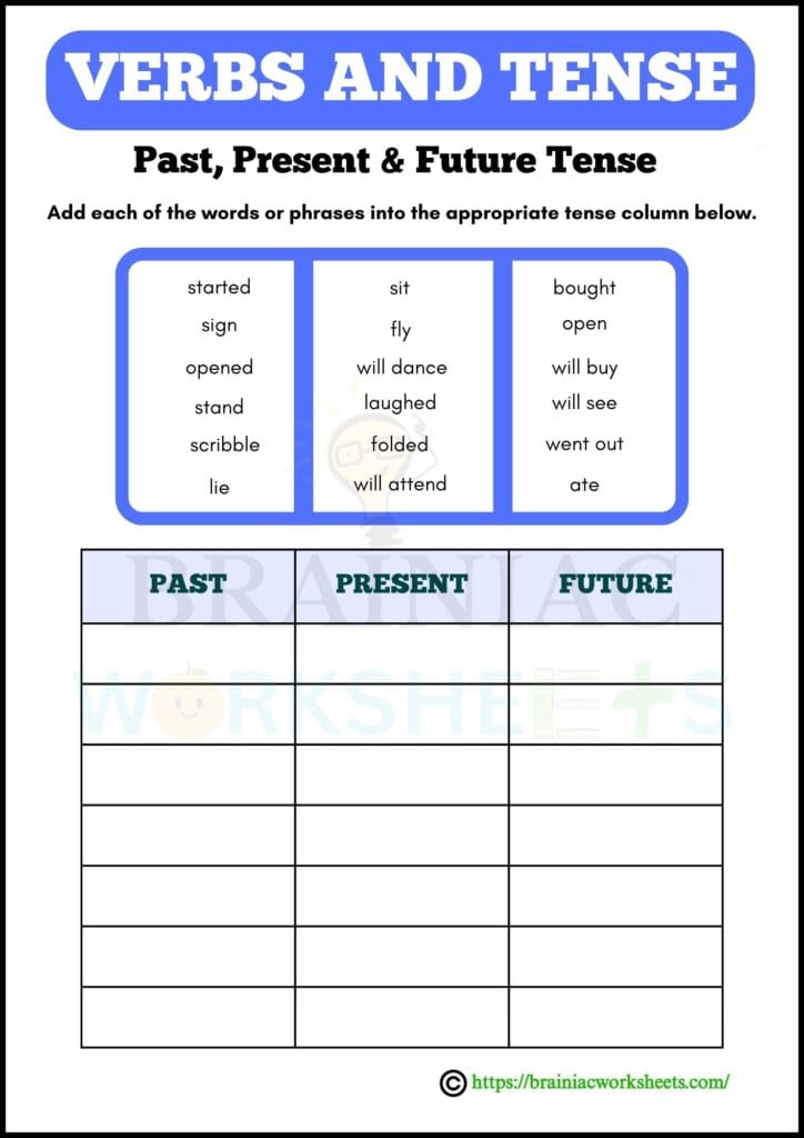 english worksheet for class 3