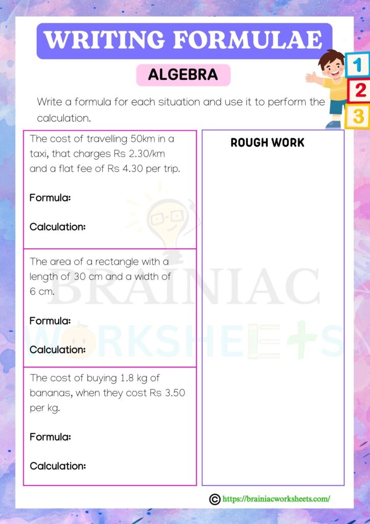 maths worksheet for class 4