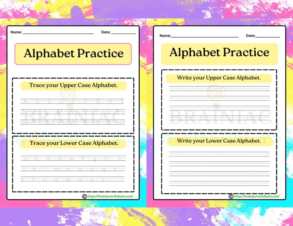 lkg english worksheet