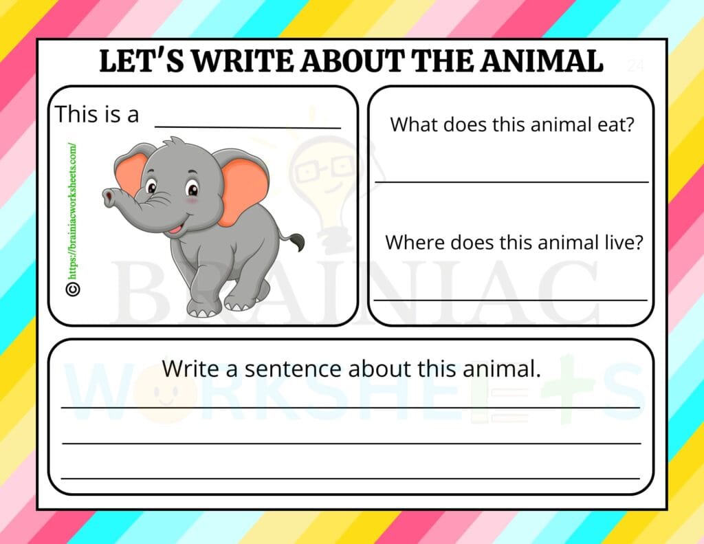 english worksheet for class 1