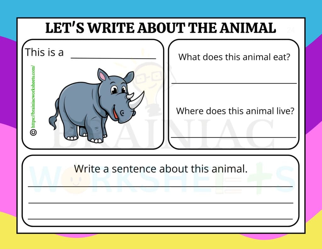 english worksheet for class 1