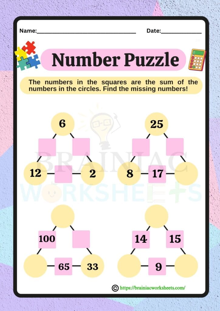 maths worksheet for class 2