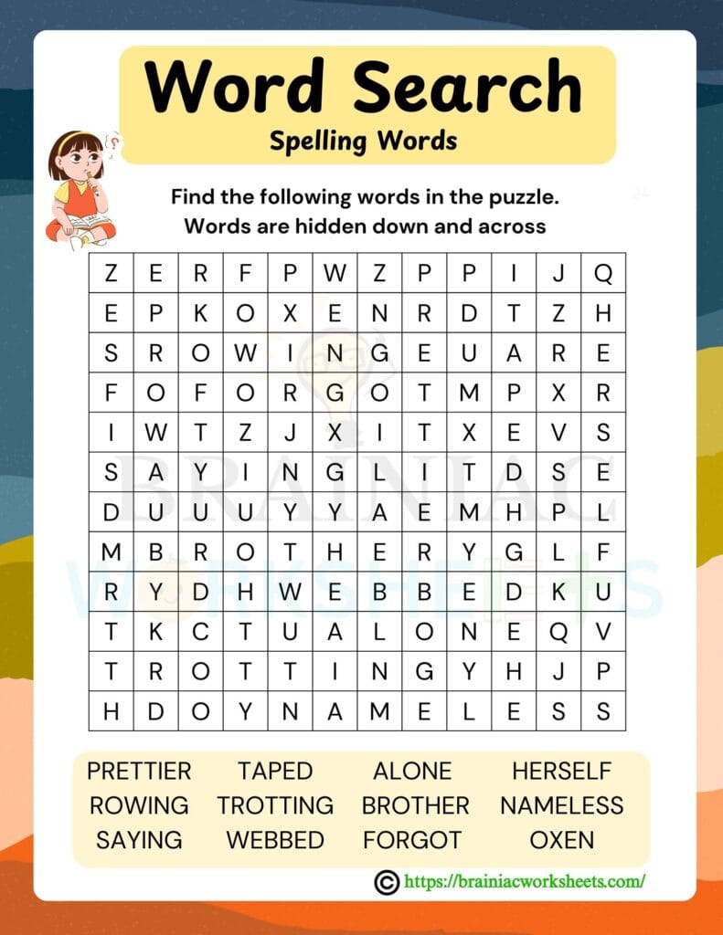 english worksheet for class 2