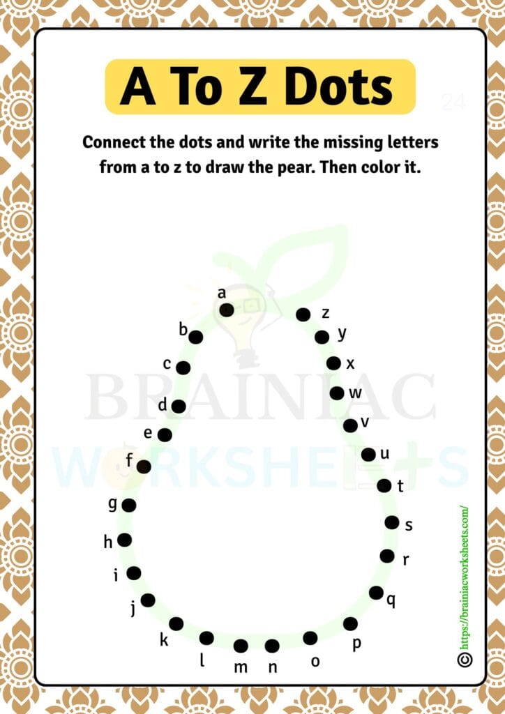 ukg English worksheet