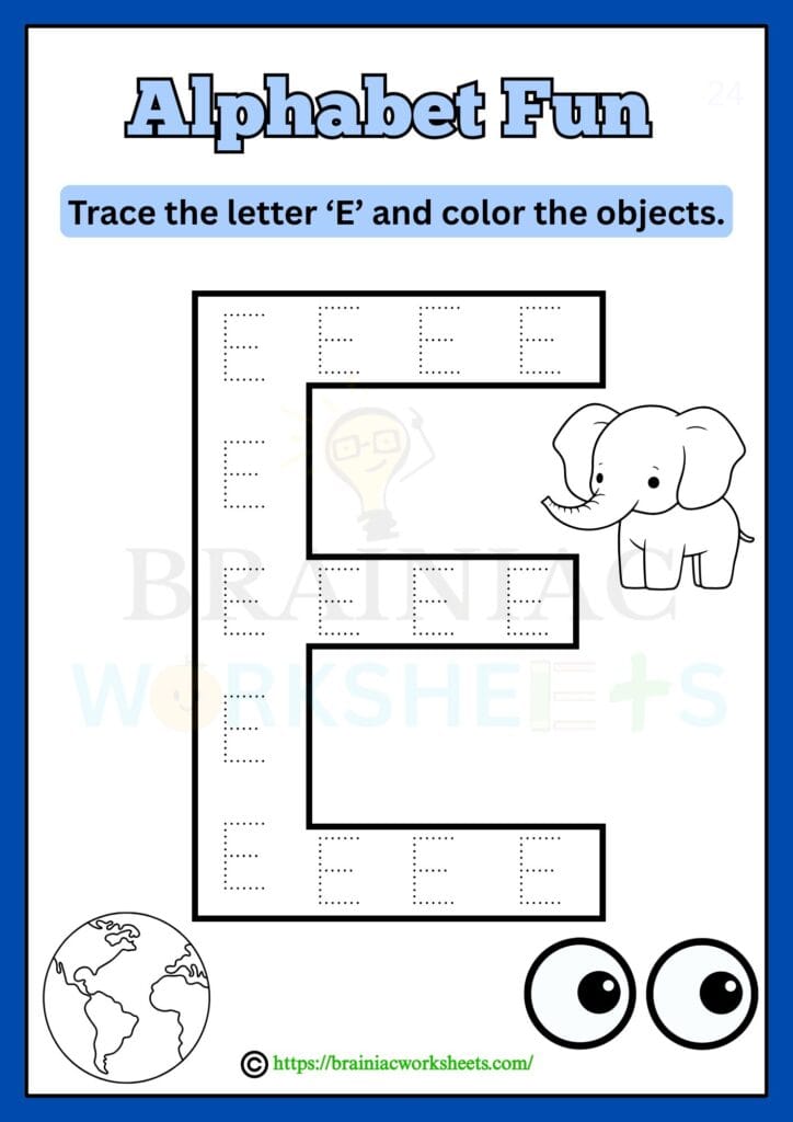 ukg English worksheet