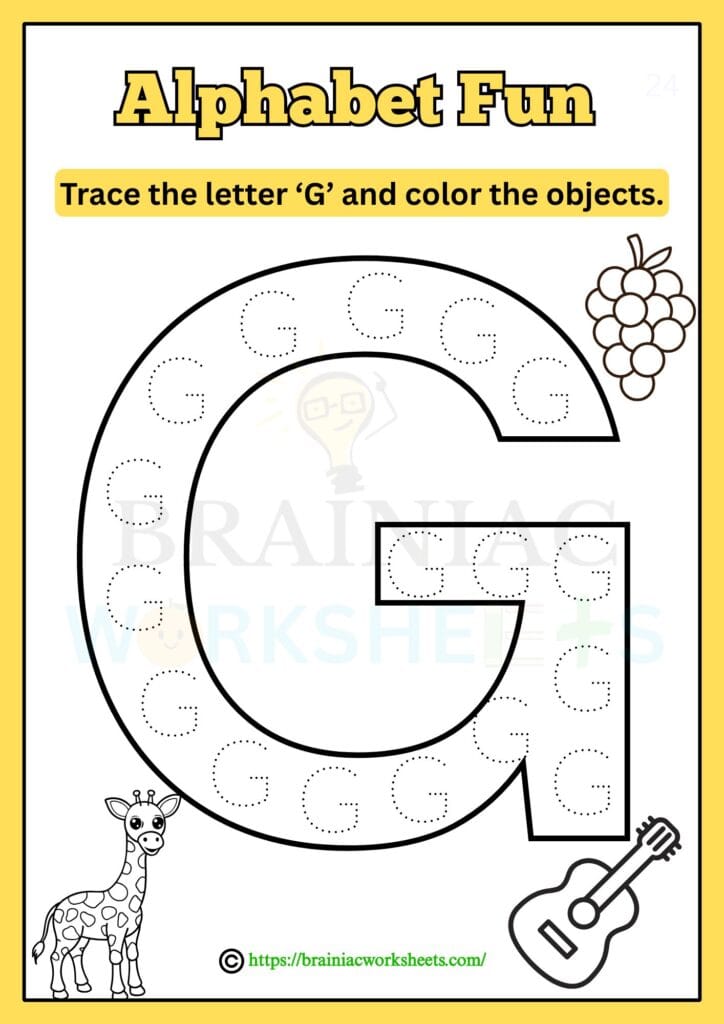 ukg English worksheet