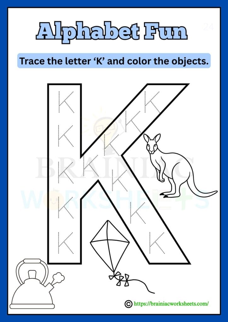 ukg English worksheet