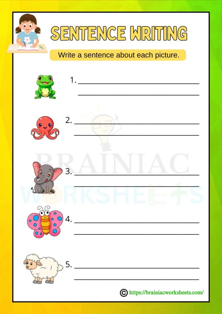 english worksheet for class 1