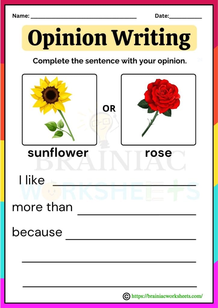 english worksheet for class 1