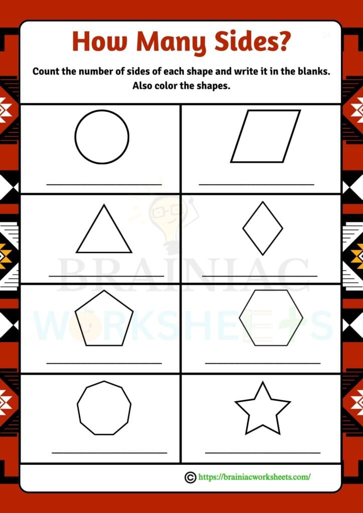 maths worksheet for class 1