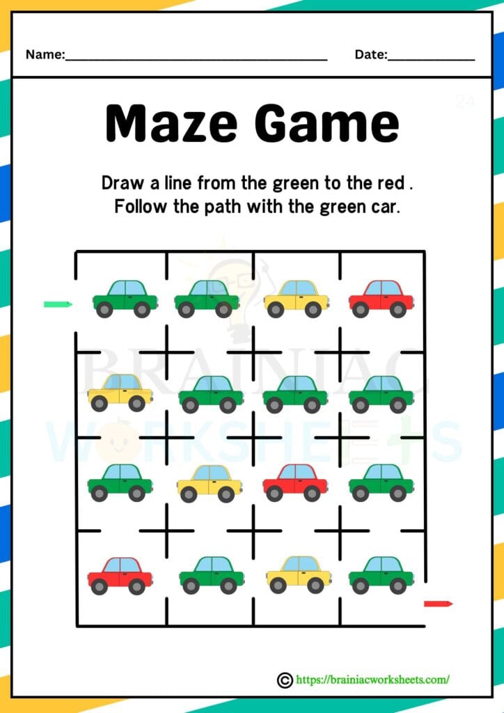IQ worksheet for class 1