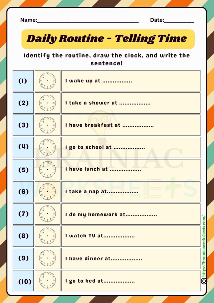 english worksheet for class 1