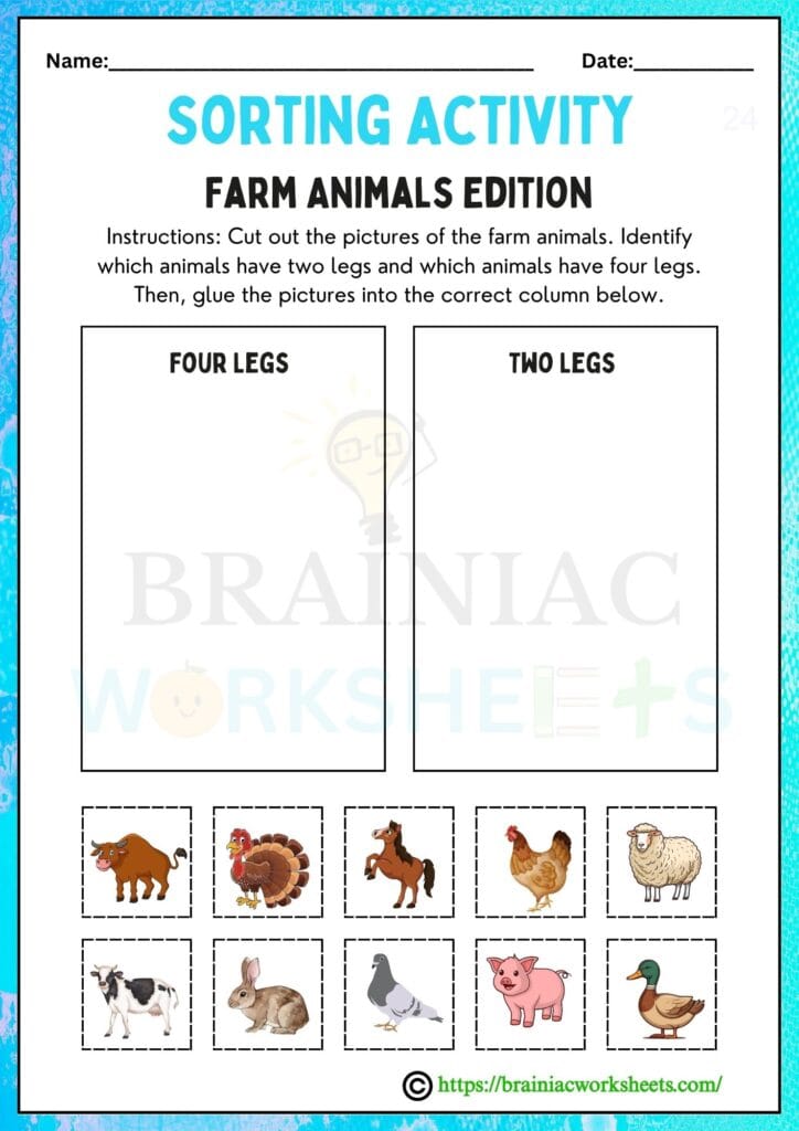 science worksheet for class 1