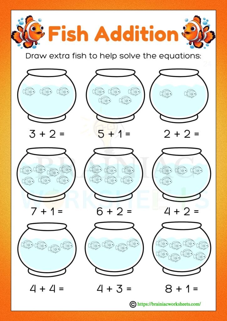 maths worksheet for class 1