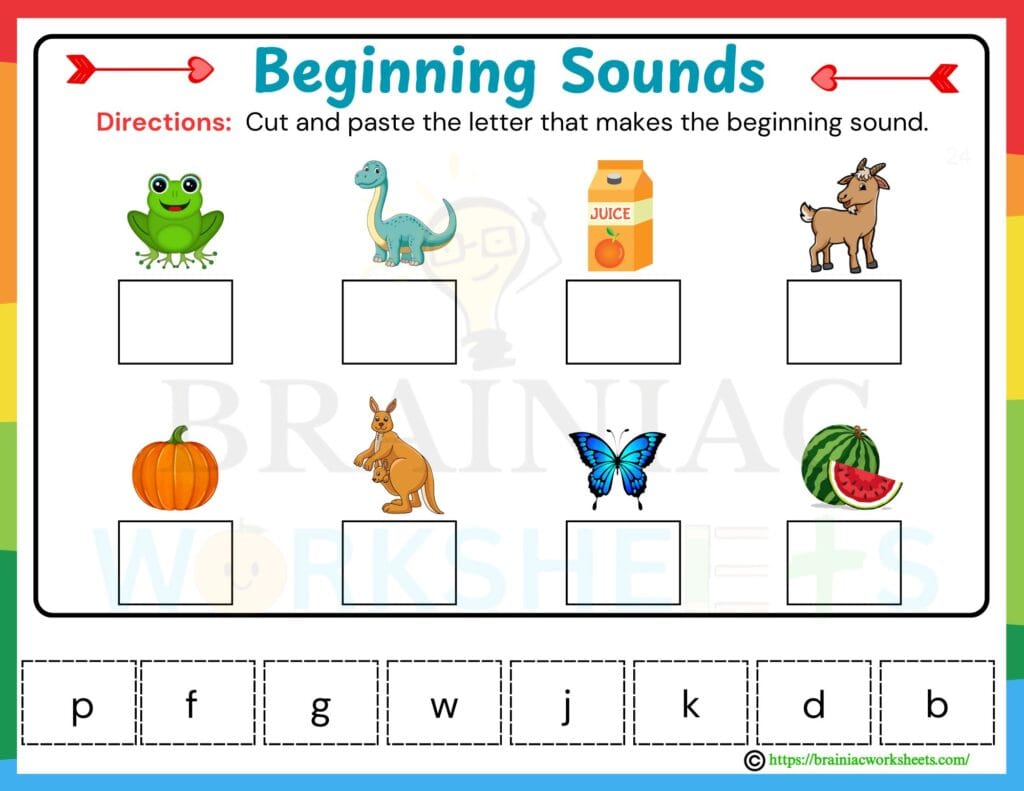 lkg English worksheet