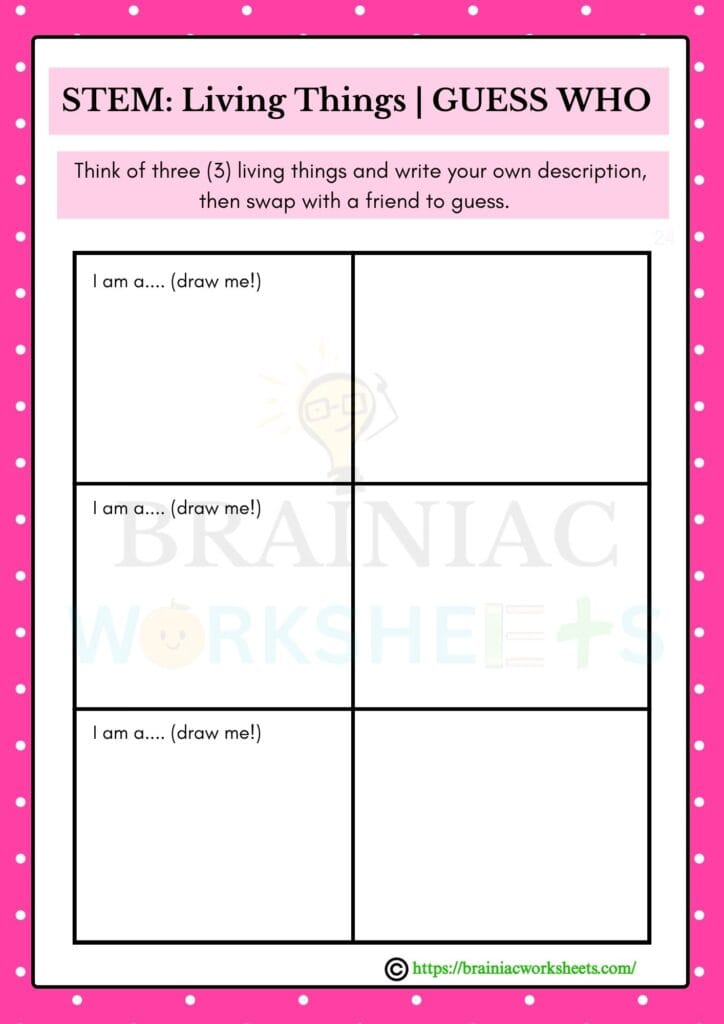 science worksheet for class 2