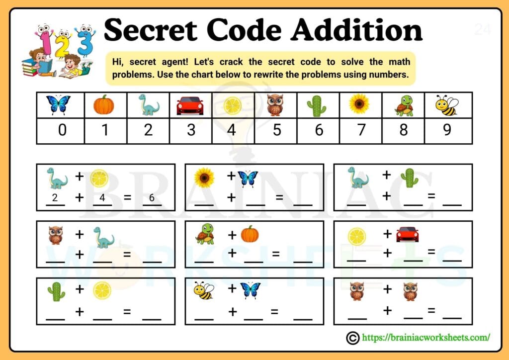 maths worksheet for class 2