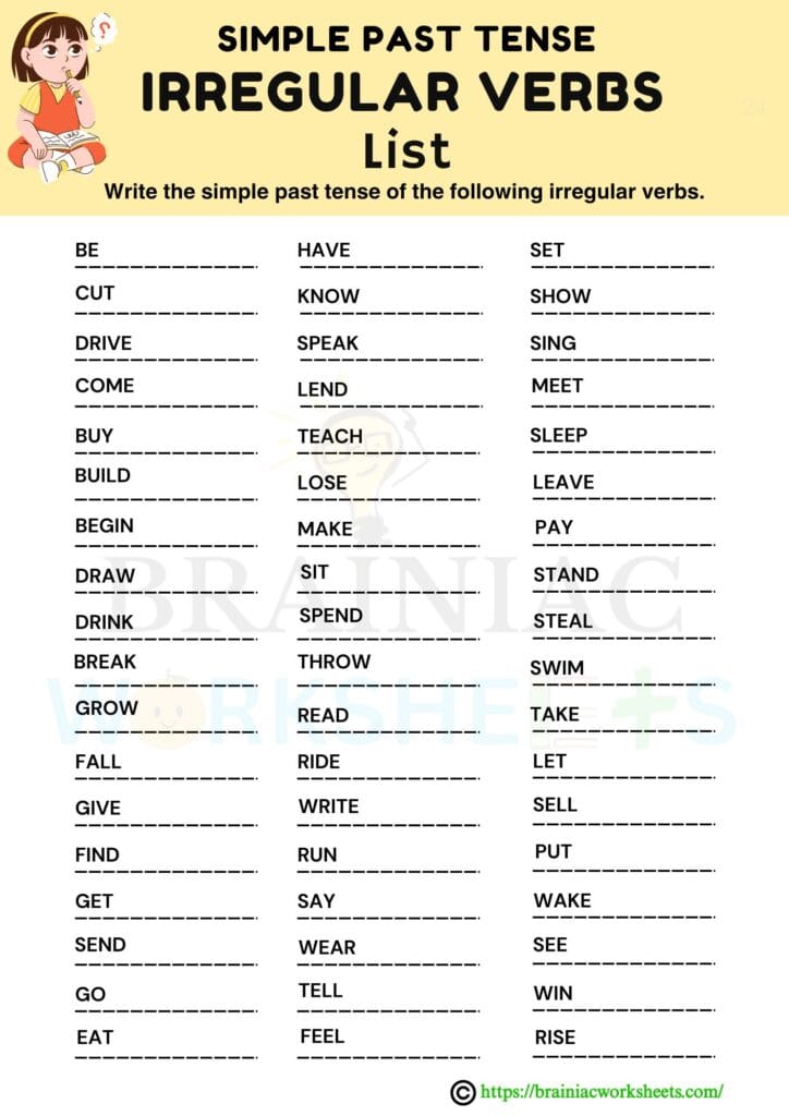 English worksheet for class 2