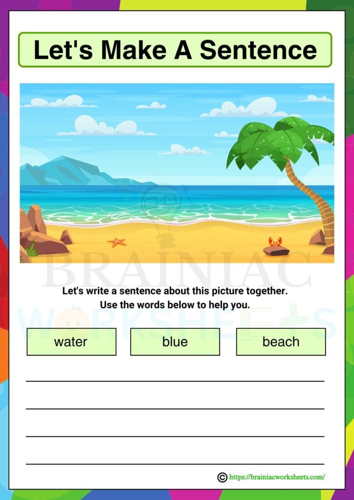 English worksheet for class 1