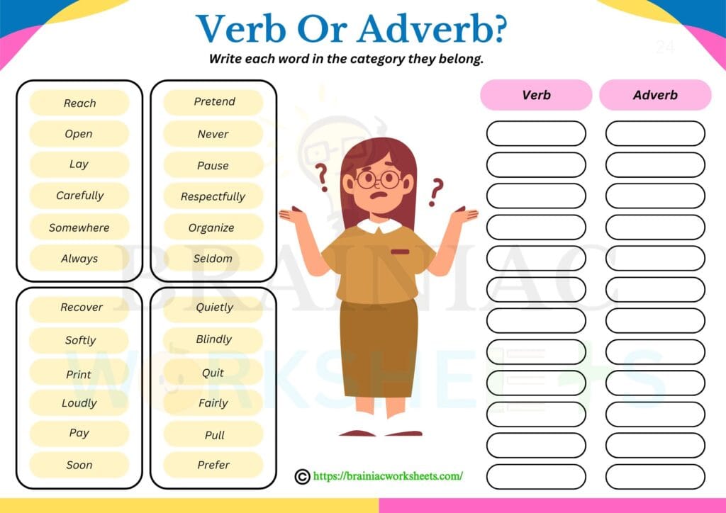English worksheet for class 2
